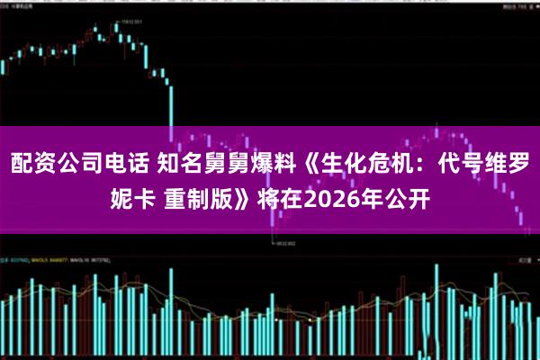 配资公司电话 知名舅舅爆料《生化危机：代号维罗妮卡 重制版》将在2026年公开